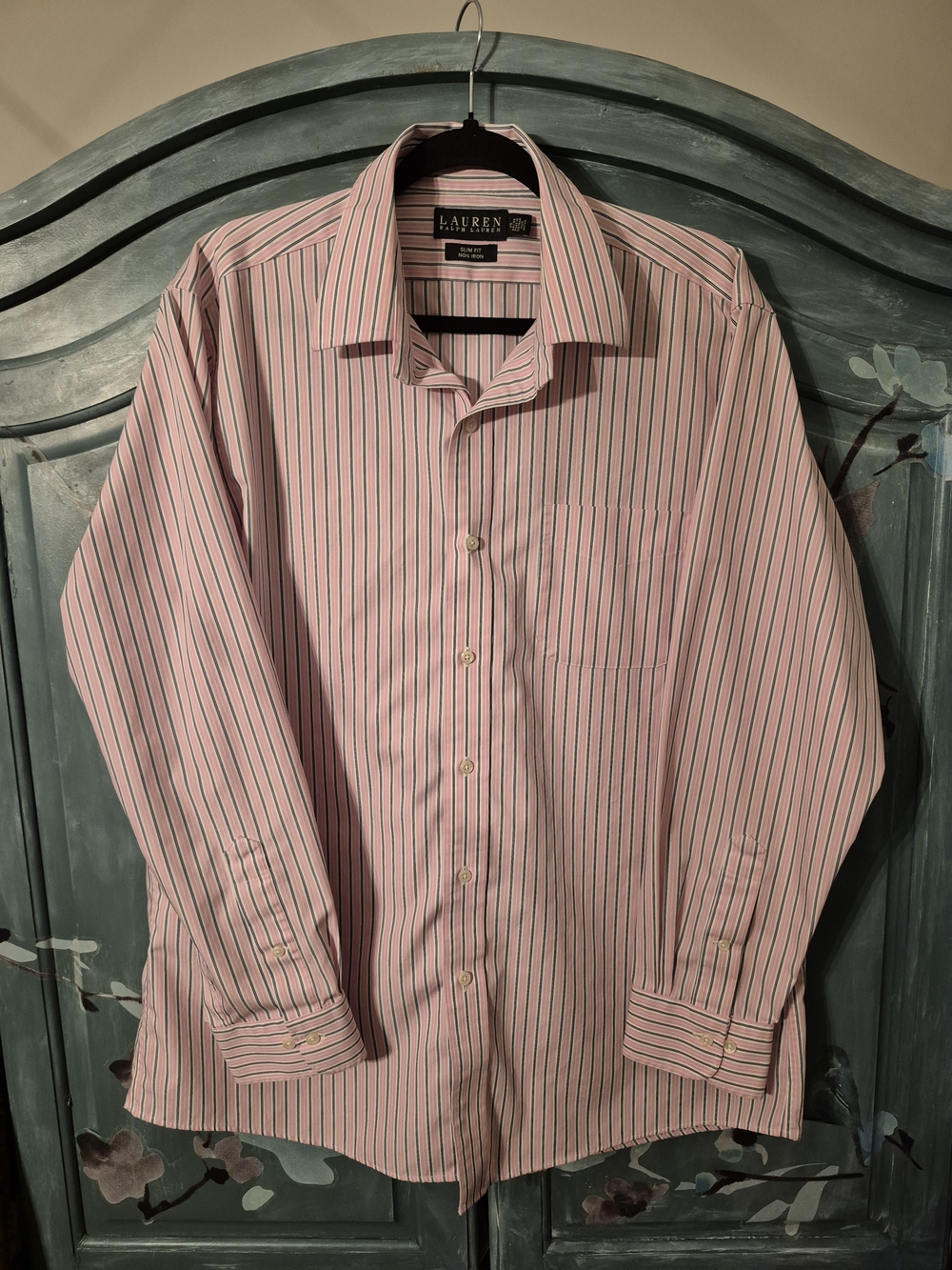 Lauren Ralph Lauren Men’s Pink Stripe Dress Shirt